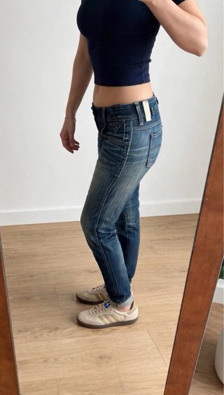 Jeans con risvolti