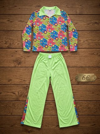 Disfraz Hippie Años 60/70 Talla 52-54 ( L o XL)