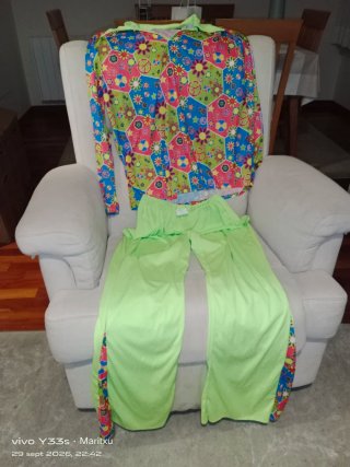 Disfraz Hippie Años 60/70 Talla 52-54 ( L o XL)