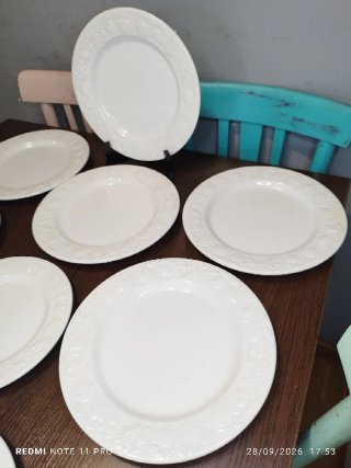 12 Platos Cerámica Italiana Vintage Quadrifoglio