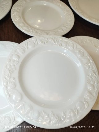 12 Platos Cerámica Italiana Vintage Quadrifoglio