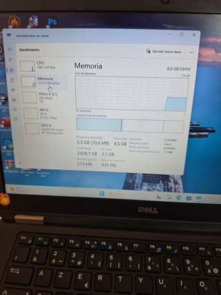 Ordenador portátil Dell i5 Sexta generación, 8RAM