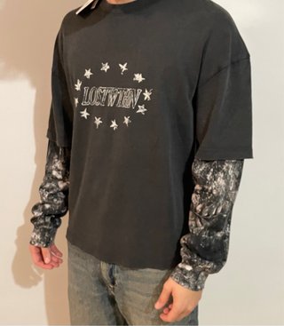 Camiseta manga larga Bershka LOST WITHIN