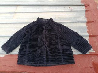 Chaquetón de Pelo Sintético Negro
