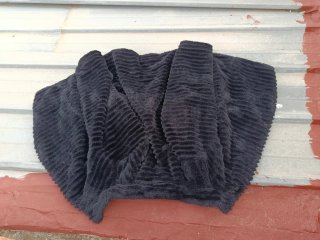 Chaquetón de Pelo Sintético Negro