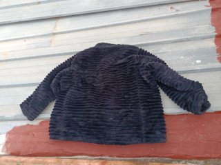 Chaquetón de Pelo Sintético Negro