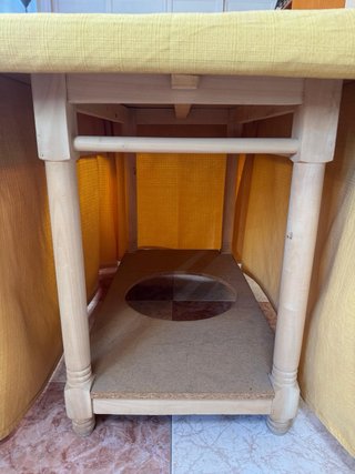 Mesa camilla con faldilla