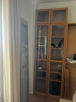 2 Librerías BILLY IKEA Madera y Cristal