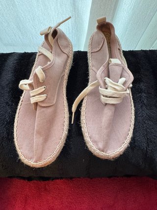 Alpargatas mujer rosa palo