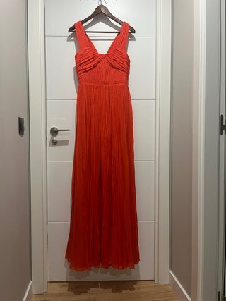 Vestido Pedro del Hierro naranja/rojo