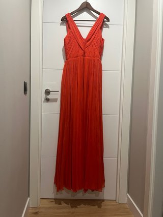 Vestido Pedro del Hierro naranja/rojo