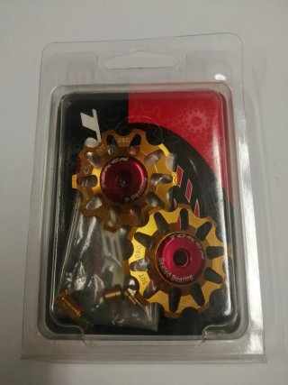 Roldanas Token aluminio 10T y 11T  para Cambio