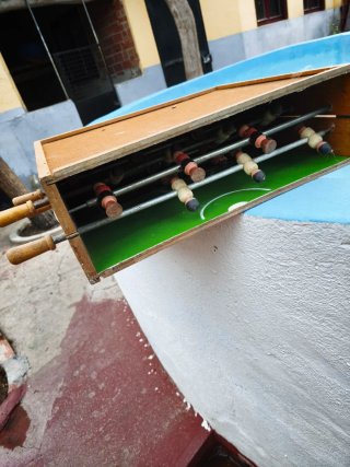 Futbolín Antiguo de Viaje