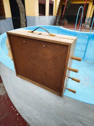 Futbolín Antiguo de Viaje