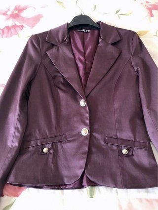 Blazer colore  melanzana
