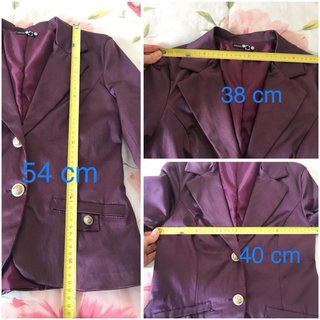 Blazer colore  melanzana