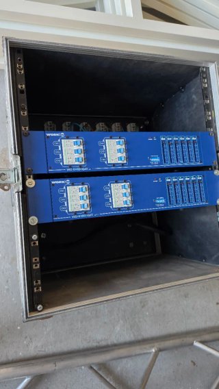 Rack 2 Dimmer 12 Canales con patch