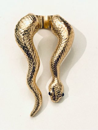 Anillo Serpiente Dorado Ajustable