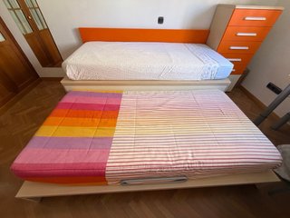 Cama nido 90 y Cómoda a juego