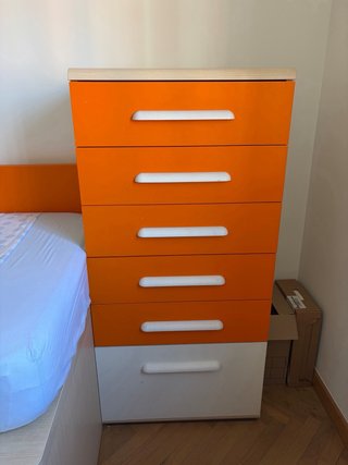 Cama nido 90 y Cómoda a juego
