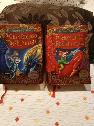 2 libros de Gerónimo Stilton.el gran libro