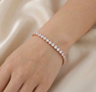 Pulsera tipo tenis con circonitas