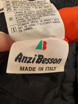 Pantalón de Nieve Vintage Anzi Besson Negro