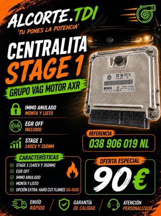 Centralita Bosch 038906019NL Stage 1 VAG AXR