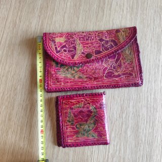 Set de 2 Billeteros Artesanales
