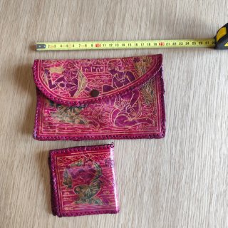 Set de 2 Billeteros Artesanales