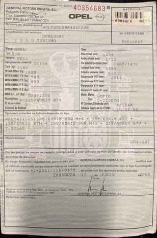 Opel Corsa 1.3 CDTI Accidentado.