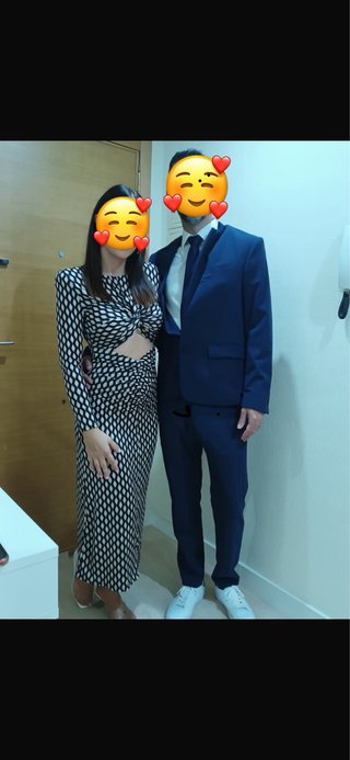 Vestido de invitada estampado