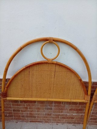 2 Cabeceros de Mimbre para Cama de 90