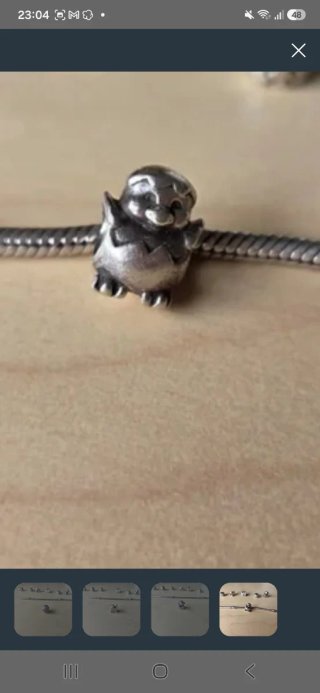 Charm Pandora Pollito Descatalogado