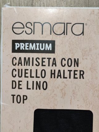 Esmara Top Halter Negro XS