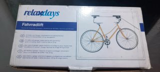 Elevador bicicletas Relaxdays polea