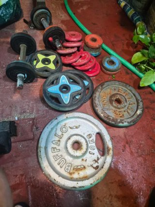 Set de Pesas y Discos Variados regalo banco