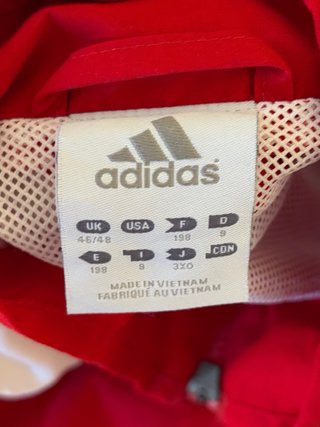 Chaqueta Adidas Vintage Roja Talla XL