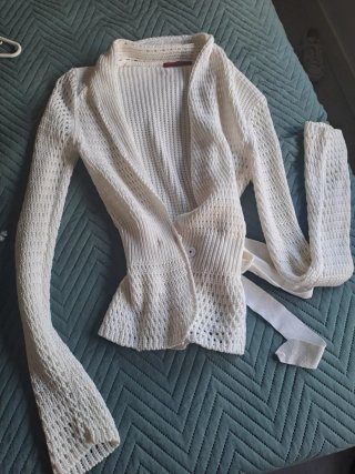 Cárdigan Carolina Herrera Blanco Talla Única