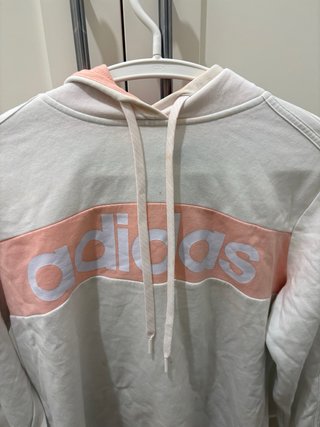 Sudadera Adidas Blanca y Rosa