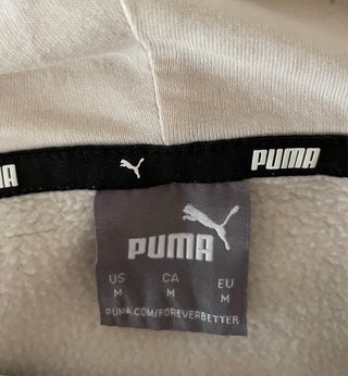 Sudadera Puma Beige con Logo