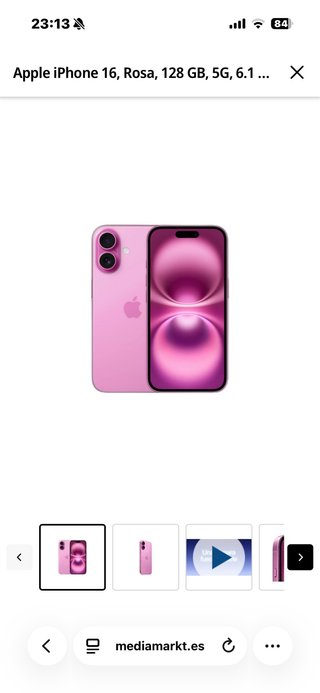 iPhone 16 Rosa