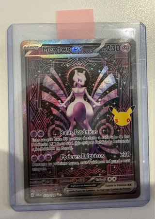 Carta Pokémon Mewtwo EX 30 Aniversario TCG