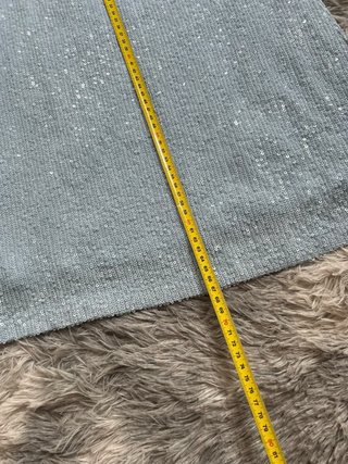 Stradivarius Vestido Lentejuelas – Azul Celeste