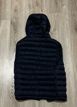 Chaleco Acolchado con Capucha Negro