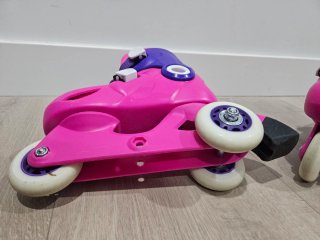 Patines Oxelo Talla 26-28 Rosa/Morado