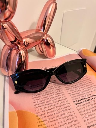 Gafas de sol con apliques dorados