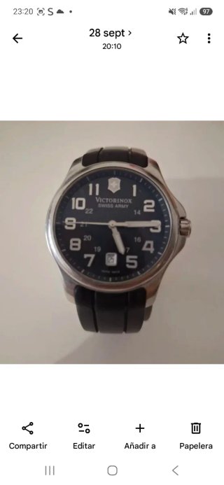 Reloj Victorinox Swiss Army Plata y Azul