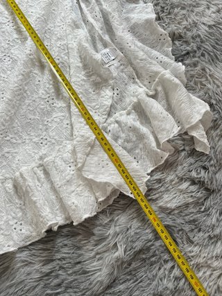 Vestido Midi Joocy Babi Blanco Bordado Volantes
