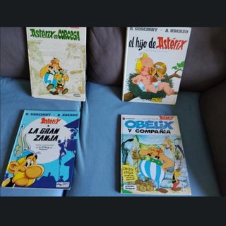 4 libros asterix y obelix